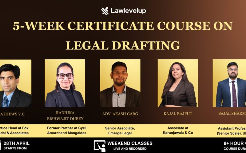 Certificate Course on Legal Drafting by Lawlevelup