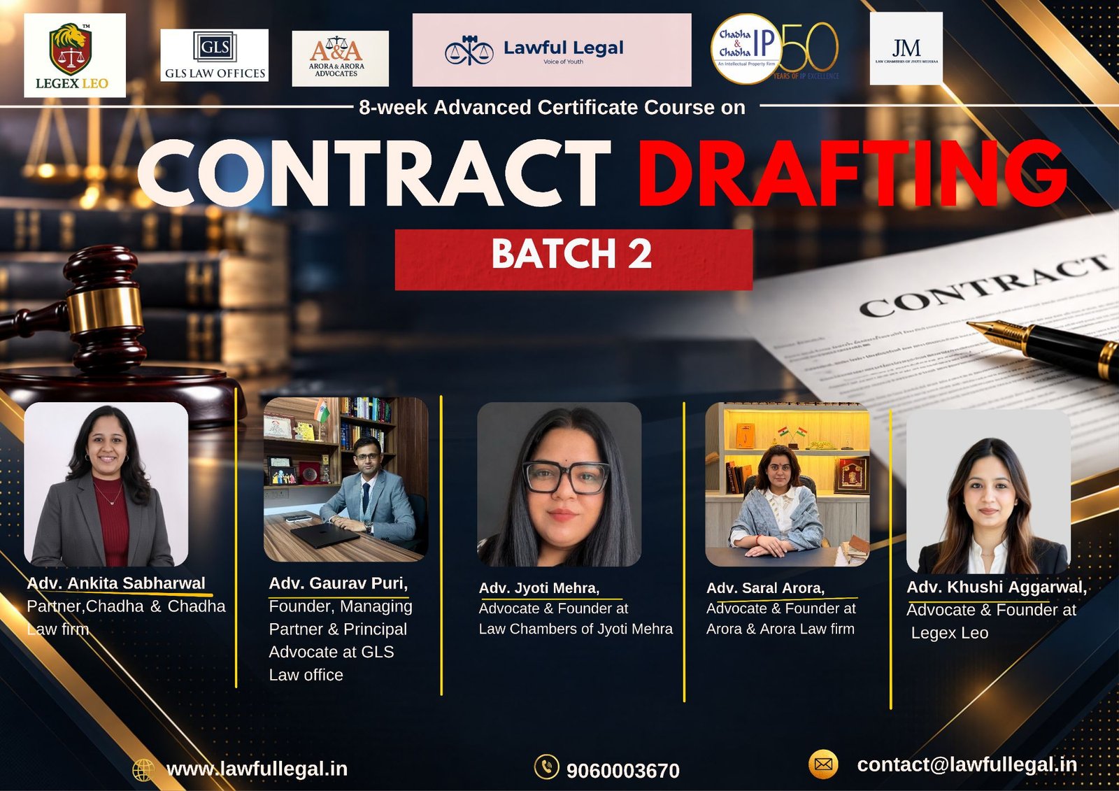 Build Practical Contract Drafting Skills | Learn from 4 Founders & 1 Partner | Enrolment Open Till 23 October